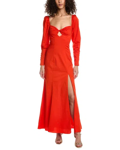 Staud Josephine Dress In Red