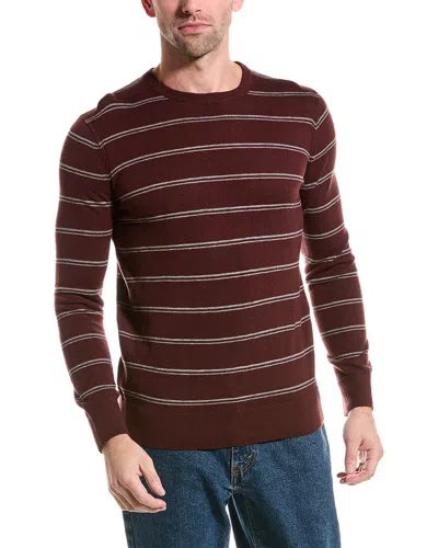 Theory Riland Wool-blend Crewneck Sweater In Purple