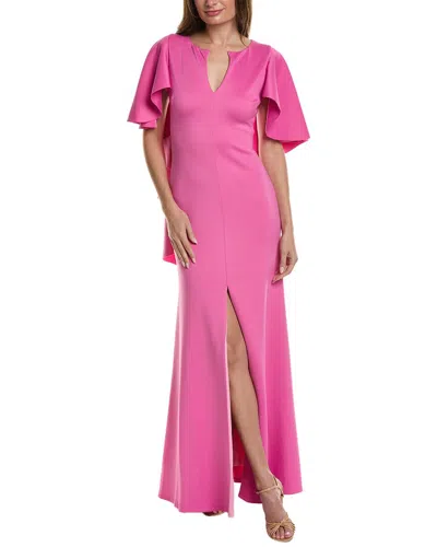 Black Halo Baldwin Gown In Pink