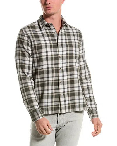 Vince Maison Classic Fit Plaid Button-up Shirt In Green