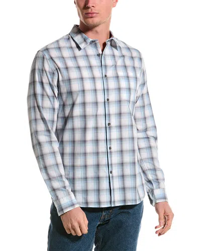 Vince Atwater Classic Fit Plaid Shirt In Blue