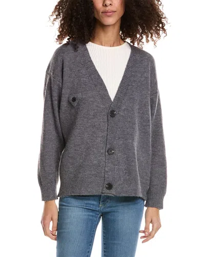 Seraphina Cashmere & Wool-blend Cardigan In Grey