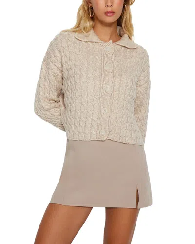 Trendyol Regular Fit Cardigan In Beige