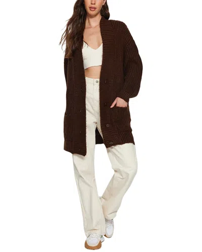 Trendyol Oversized Cardigan In Brown