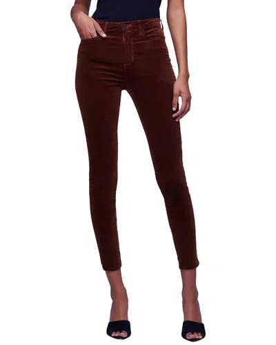 L Agence Monique Ultrahigh Waist Skinny Jeans In Nubuck