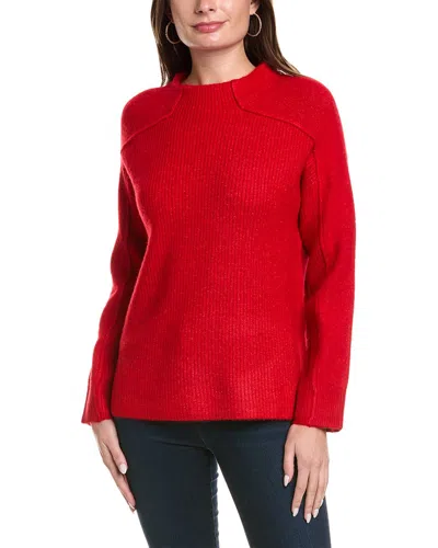 Ost Funnel Neck Wool-blend Sweater In Red