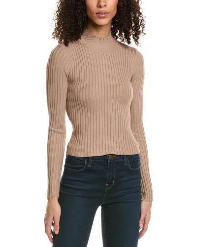 Isla Ciel Ribbed Sweater In Brown