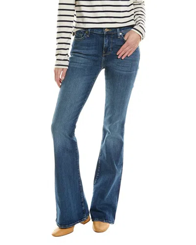 7 For All Mankind Dojo Ultra High-rise Pine Flare Jean In Blue