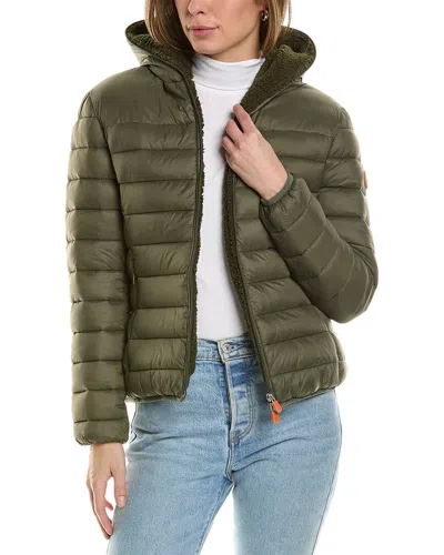 Save The Duck Gwen Short Jacket In Green