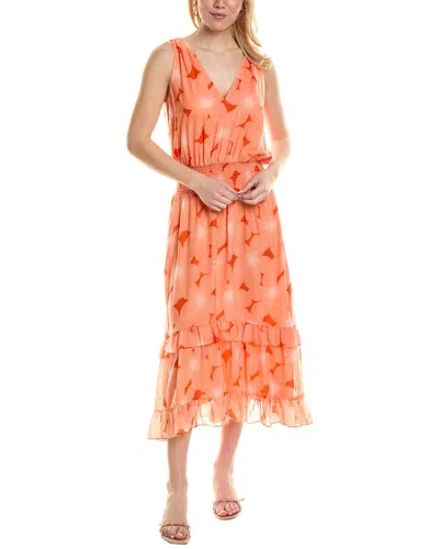 Ramy Brook Dani Midi Dress In Orange