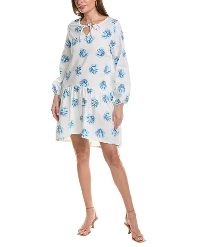 Sole Mimi Linen-blend Mini Dress In Blue