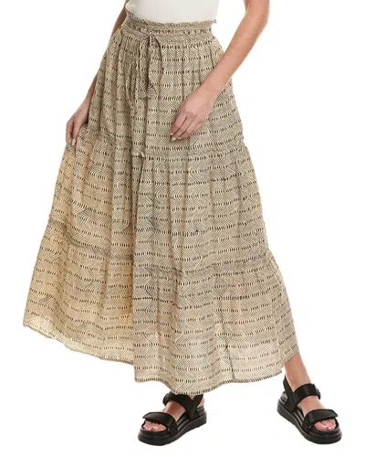 Sole Messina Maxi Skirt In Beige