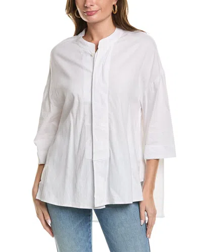 Sole Linen-blend Shirt Jacket In White