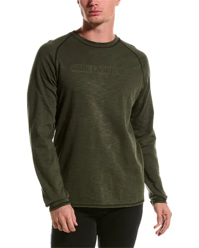 Karl Lagerfeld Raglan Shirt In Green