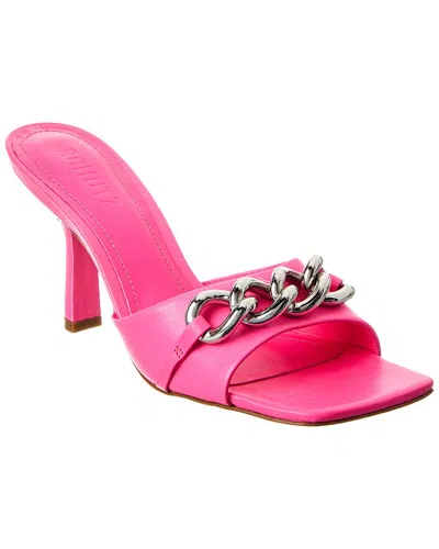 Schutz Ansley Leather Sandal In Pink