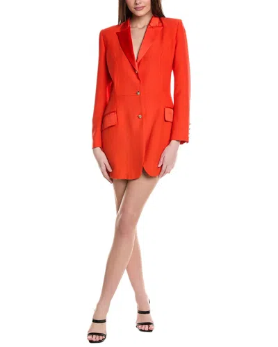 Valentina Shah Oliver Blazer Dress In Orange