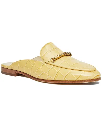J.mclaughlin Domina Leather Mule In Yellow