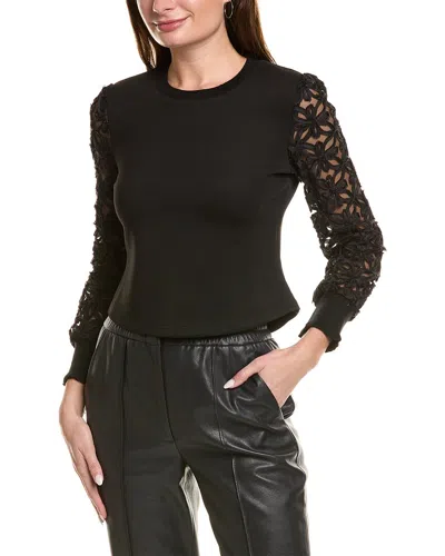 Gracia Neoprene Top In Black