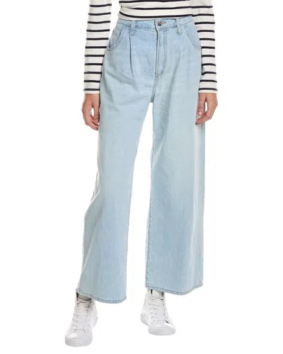 Joe's Jeans Women's The Pleated High-rise Wide-leg Crop Jeans In Blue