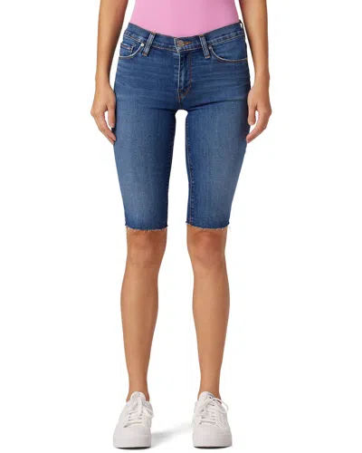 Hudson Jeans Amelia Mid-rise Knee Short Tulum Jean In Blue