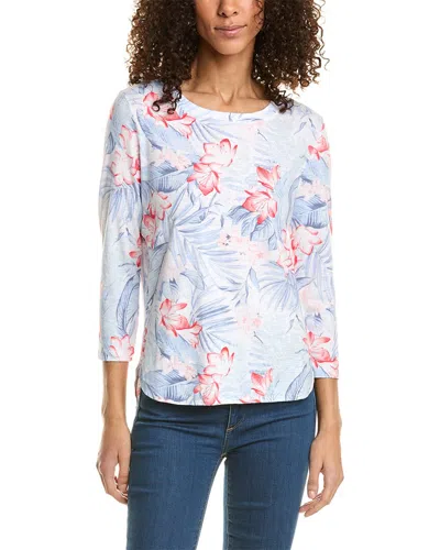 Tommy Bahama Aubrey Delicate Flora Top In Blue