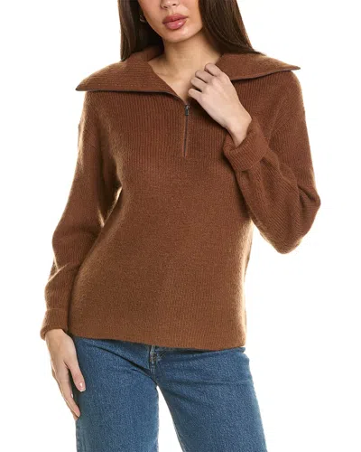 Vince 1/2-zip Wool & Mohair-blend Sweater