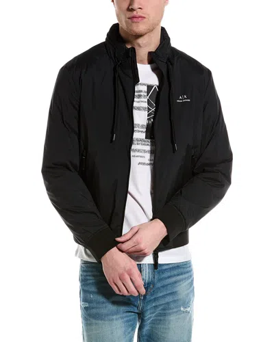 Armani Exchange Blouson Jacket In Black