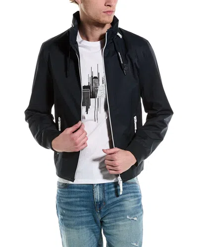 Armani Exchange Blouson Jacket In Blue