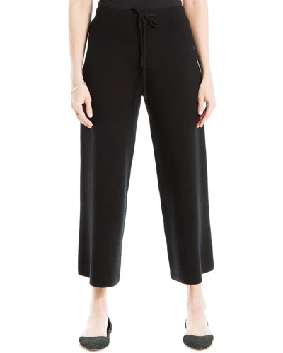 Max Studio Cropped Sweater Pant In Black