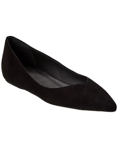 Theory Suede Flat In Black