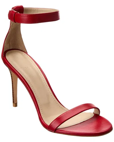 Theory Leather Sandal In Red