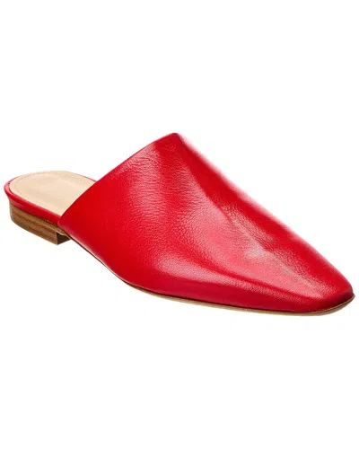Theory Leather Slide In Red
