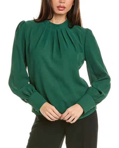 To My Lovers Pleated Blouse In Green