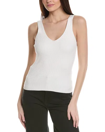 Michael Stars Paige V-neck Tank In White