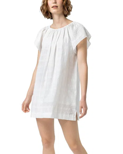 Lilla P Flutter Sleeve Linen-blend Raglan Dress