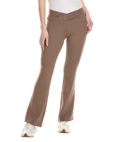 Chaser Party Flare Pant In Brown