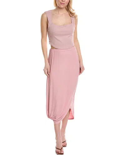Free People 2pc Daphne Top & Skirt Set In Pink