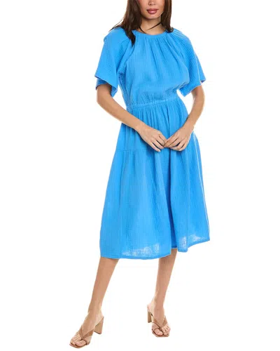 Nation Ltd Soon Tiered Midi Dress In Blue