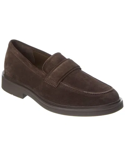 Vince Eston Suede Loafer In Brown