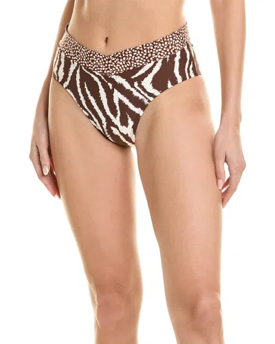 La Blanca Fierce Crossover Cover-up In Brown
