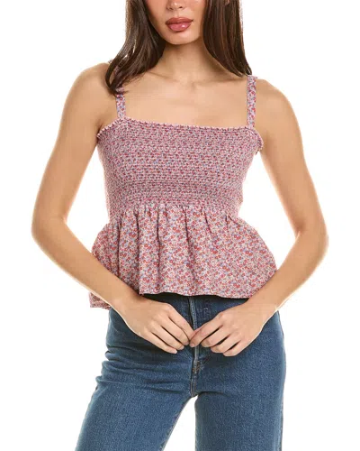 Nation Ltd Evie Ruffled Cami In Pink