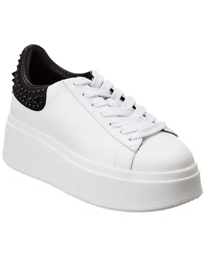 Ash Move Studded Leather Platform Sneaker In White