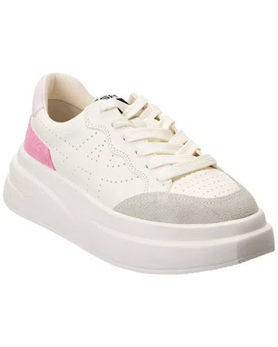 Ash Improv Leather Platform Sneaker In White