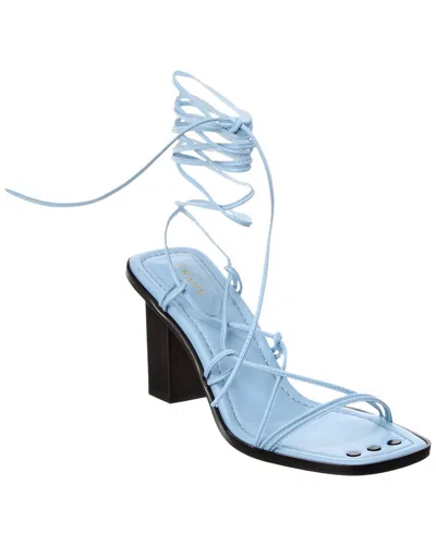 Frame Le Doheny Leather Sandal In Blue
