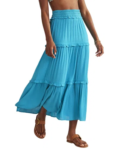 Boden Smocked-waist Holiday Skirt Ultramarine Women  In Blue