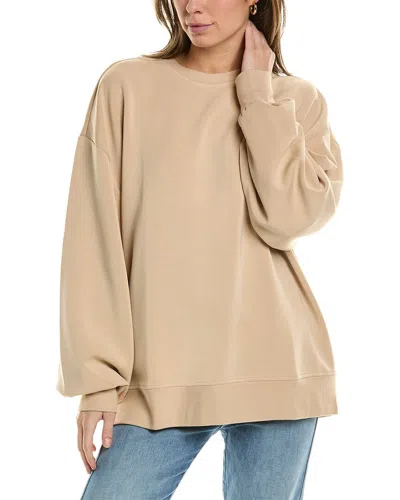 Weworewhat Balloon Sleeve Sweatshirt In Brown