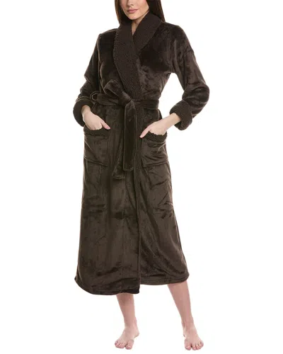 Natori Frosted Sherpa Robe In Brown