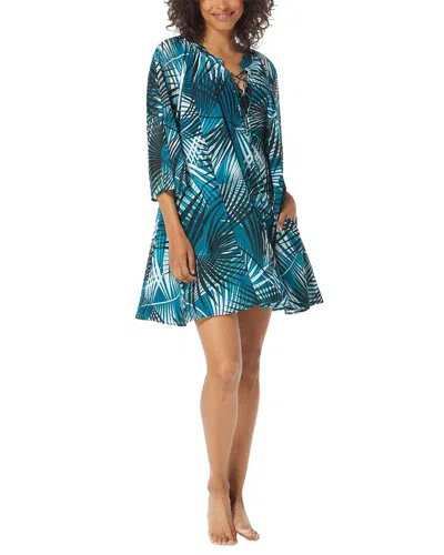 Coco Reef Women's Wonderlust Printed Dress Cover-up In Teal Multi