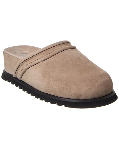 Free People Milo Everyday Suede Mule In Grey