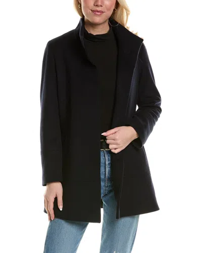 Fleurette Wool Car Coat In Black